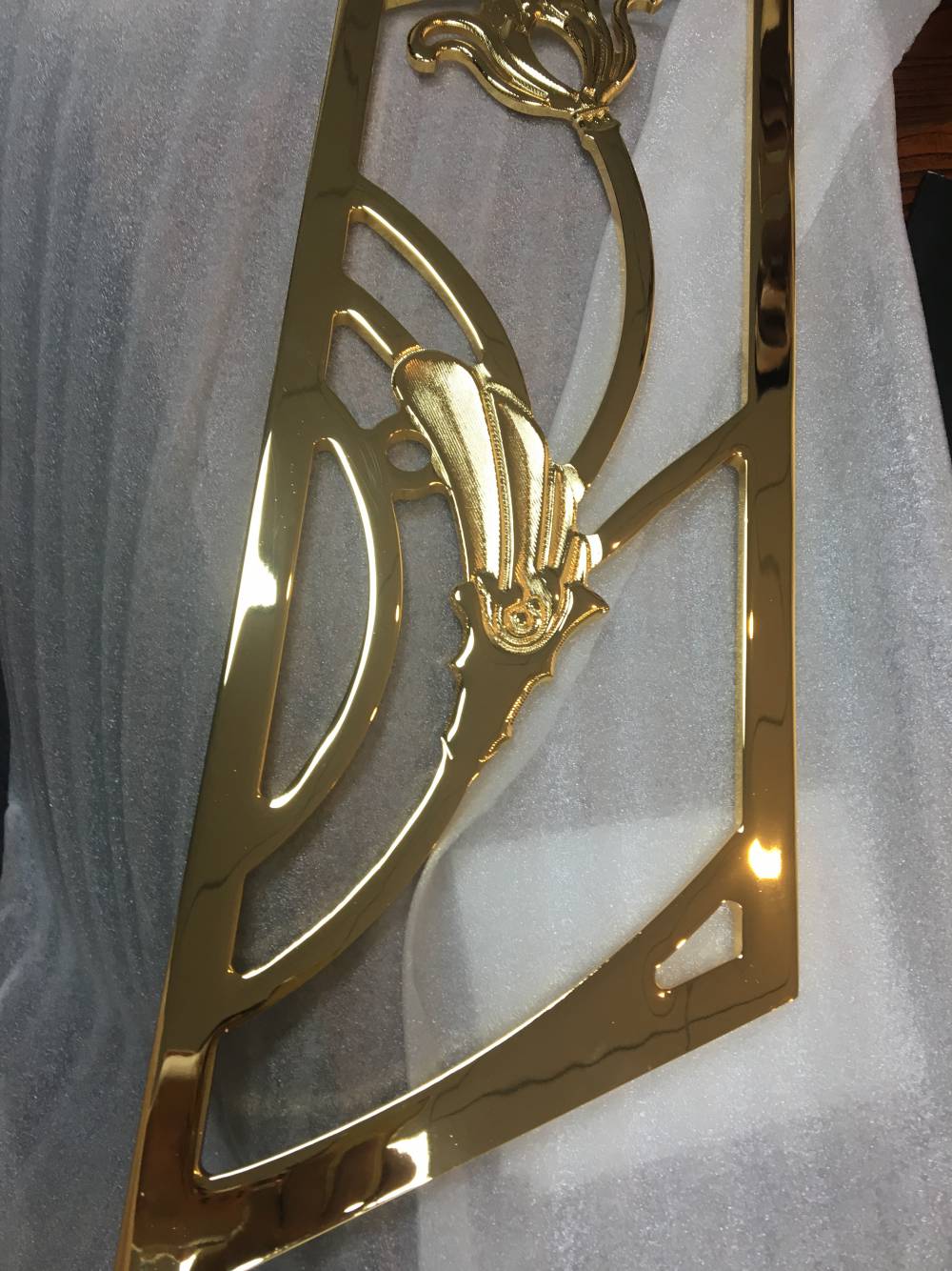 滨州定制屏风隔断图片别墅铜楼梯雕花护栏楼梯铜板精雕扶手铜栏杆来图设计