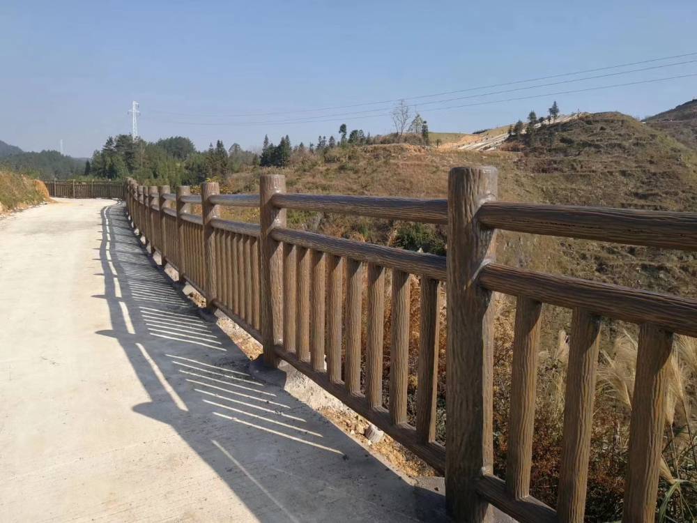 仿树皮护栏模具户外景观仿木护栏模具