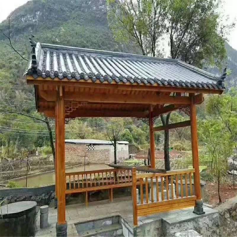 大渡口公园长廊 重庆巴南滨江长廊 南岸社区小区防腐木