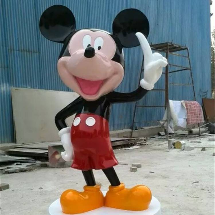 玻璃钢卡通米奇雕塑米老鼠动漫人物公仔景观摆件