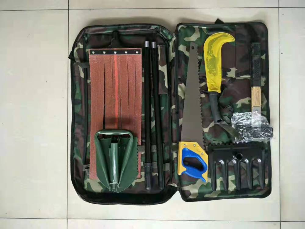 山林消防组合工具包组合扑火工具多用途地震防灾救援包8件套凯龙