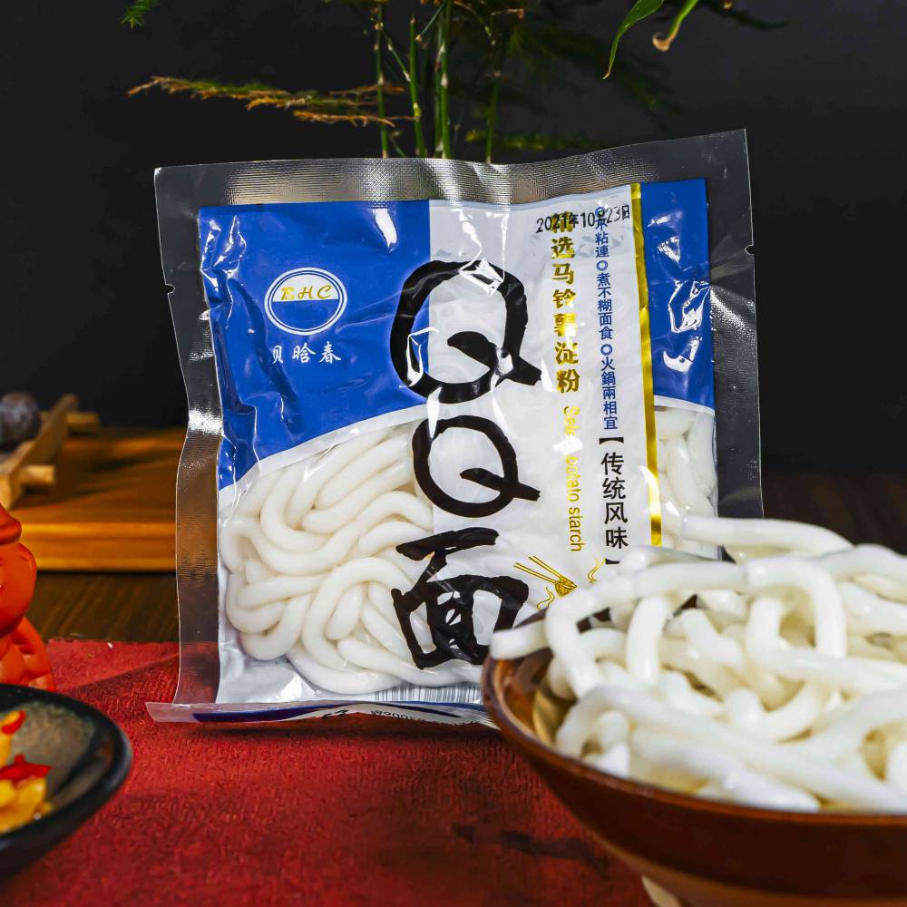 厂家供应贝花春qq面150g180g350g烫食火锅伴侣