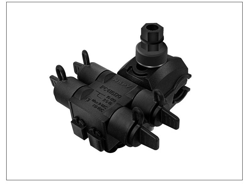 绝缘穿刺线夹4转1电缆分支连接器免剥线快速分支穿刺线夹15kv