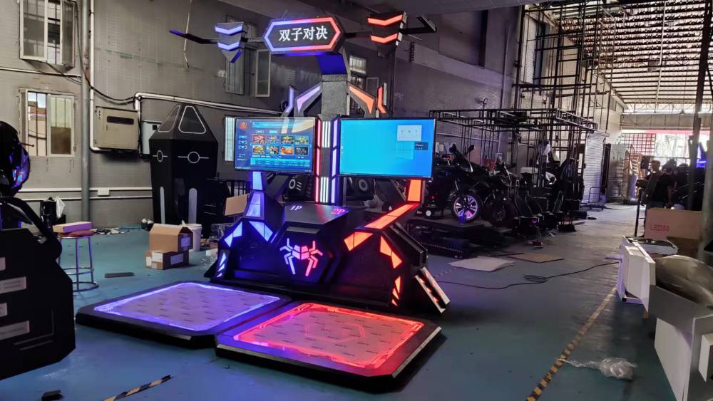 科普大型商用体感游戏机vr暗黑战场vr双人对战双人跳舞机联机射击游戏