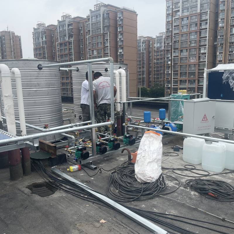 直热式热泵热水工程 太阳能空气源热水系统