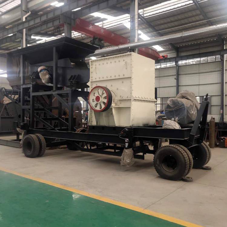 砂石线方箱破石灰岩箱破制砂机石子移动破碎筛分机山石块碎