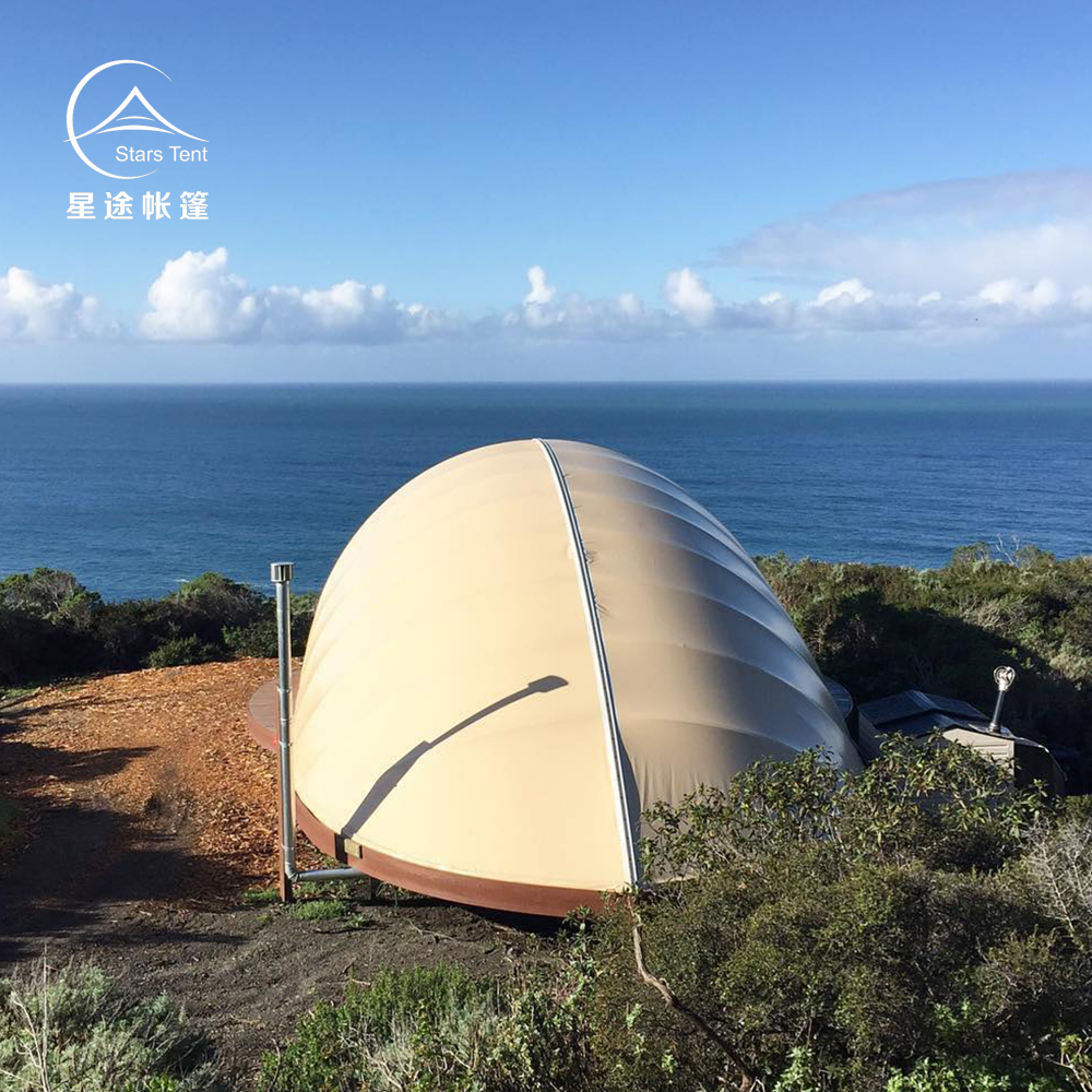 江苏大型露营贝壳帐篷沙滩海边民宿豪华露营野奢酒店帐篷图片