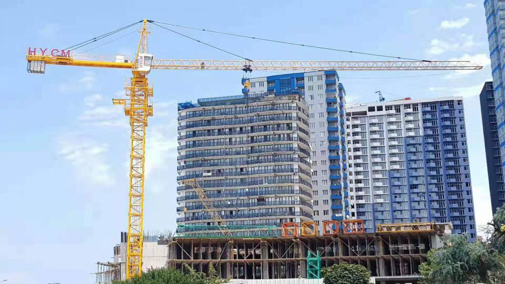 石家庄qtz80塔吊大臂长度60米型号规格汇友牌qtz6012塔机