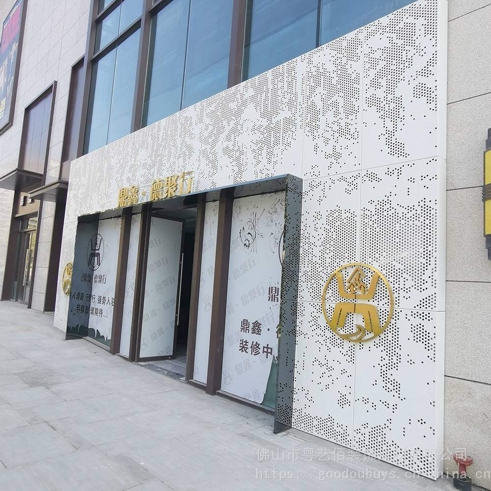 酒店包柱铝单板酒吧门头造型铝单板艺术型铝板装饰图片