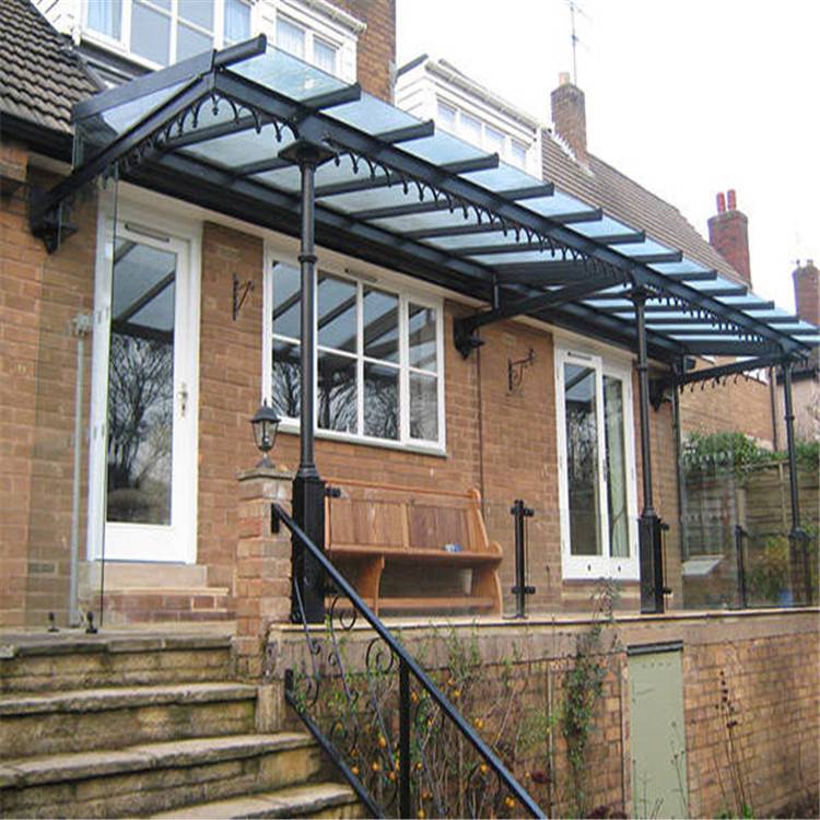 深圳雨阳篷安装报价遮阳棚铝合金材质规格20mm