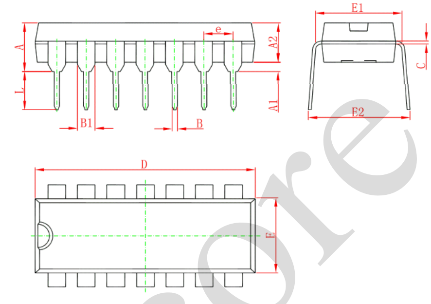 深圳佛瑞森 4路2输入与非门aip74hc/hct00封装dip14/sop14/tssop14