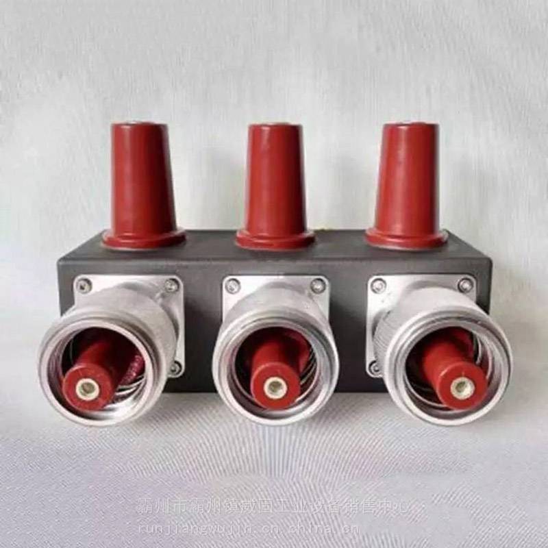 旁路电缆自锁定快速连接插拔直角转接头转套管带电作业连接型接口