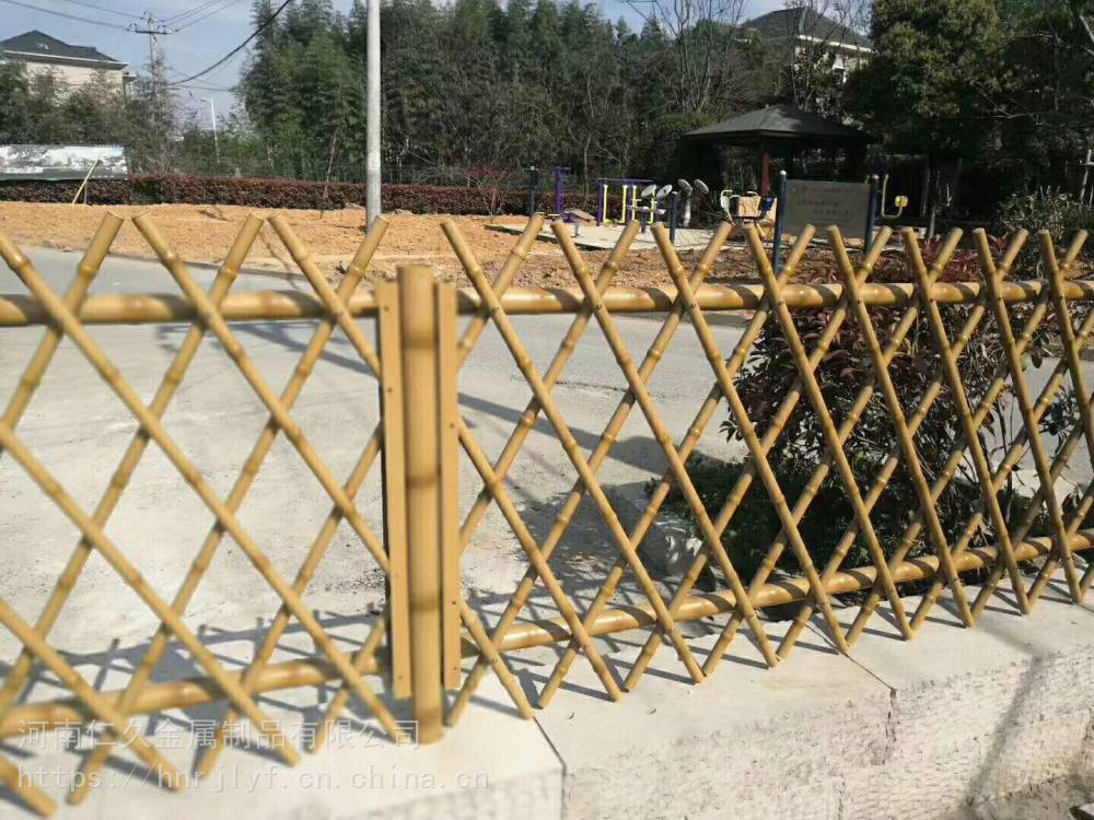 竹子护栏竹节护栏庭院生态仿竹篱笆小区花园绿化围栏