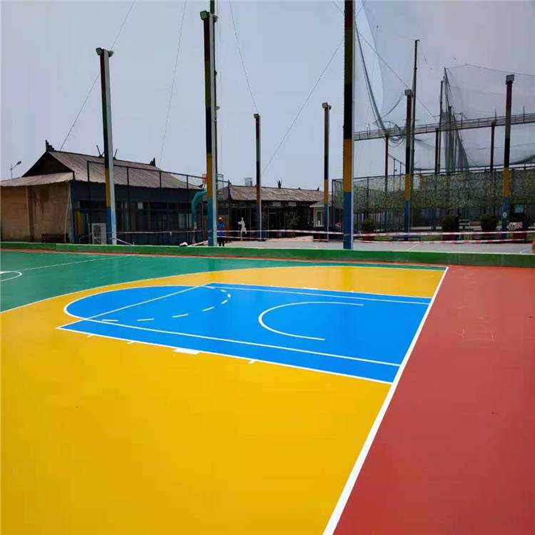 网球场多孔轻质透水混凝土彩色耐酸高强度透水地垫