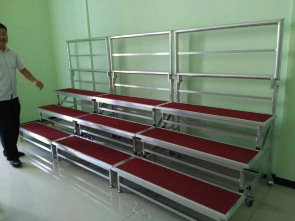 学校演出铝合金合唱架子三层四层校园活动台舞台梯演唱合唱站架