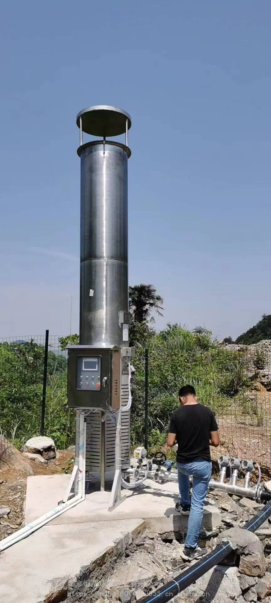南京恒清 小型沼气火炬 全自动控制 安全环保小型沼气火炬
