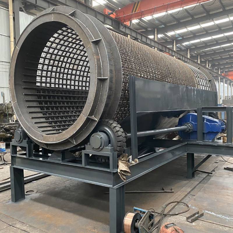 移动无轴滚筒筛石机多功能土石分离设备矿山石料砂石分离机