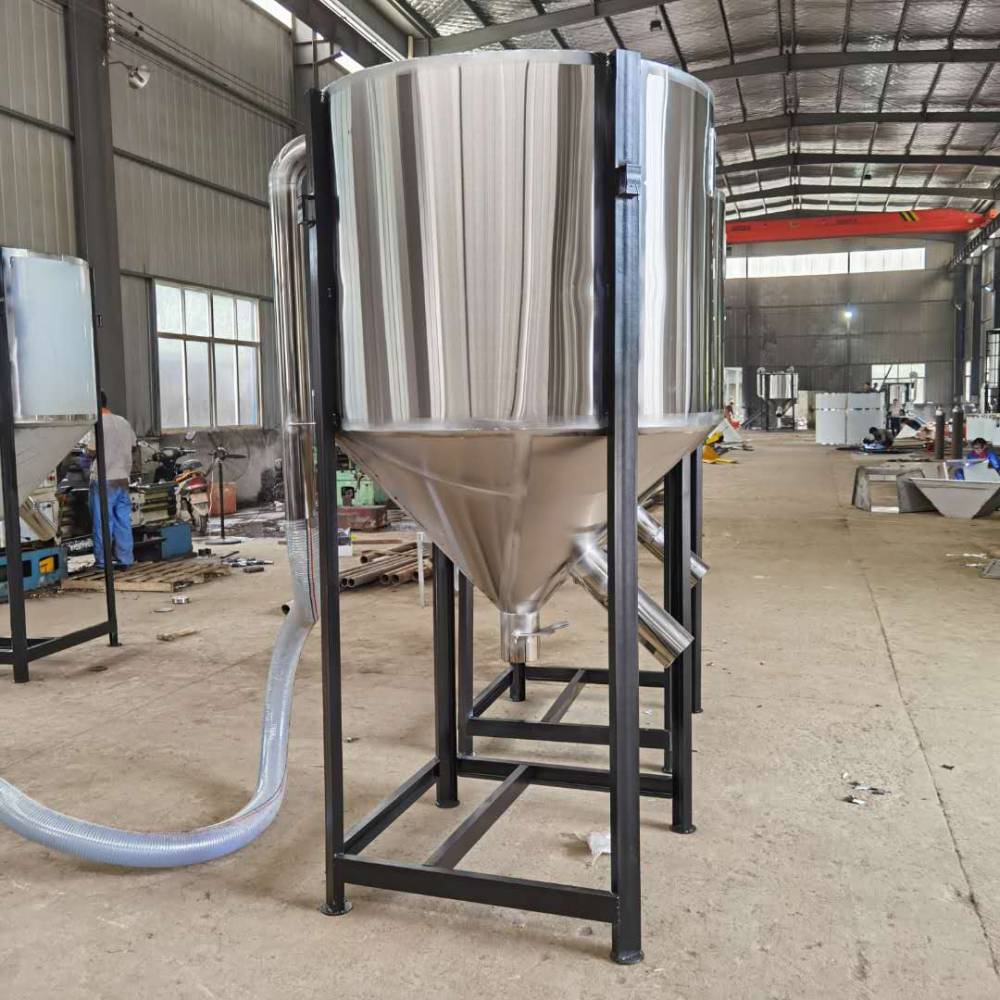 风送储料桶挤出造粒配套不锈钢储料仓移动式塑机辅机上料储蓄罐