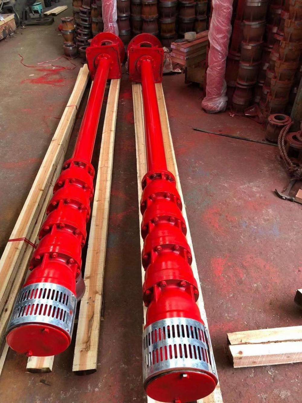 xbd505gj立式长轴深井泵干式轴流腋下深井泵不锈钢长轴海水深井消防泵