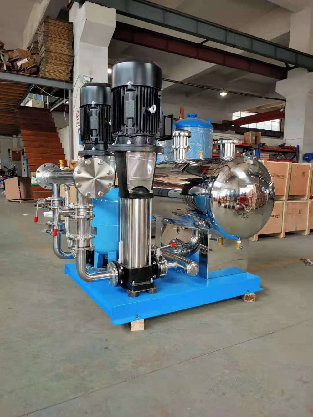 供应河南江苏110层工地临时增压泵80cdlf42120无负压供水设备图片