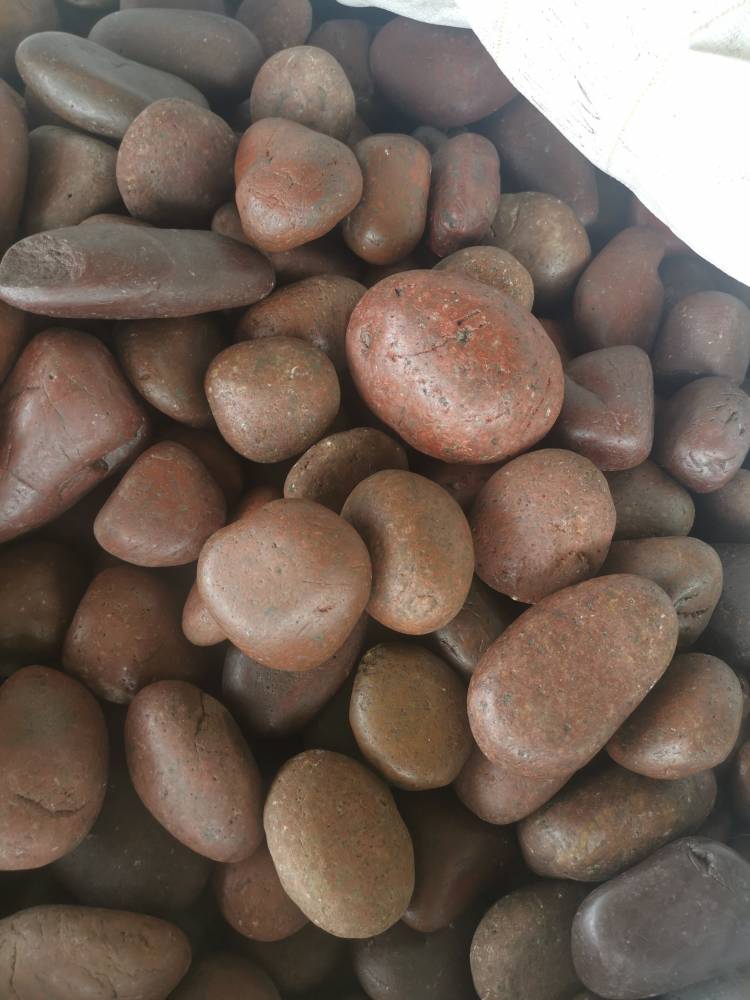 抛光红色鹅卵石打蜡红色鹅卵石鹅卵石生产厂家