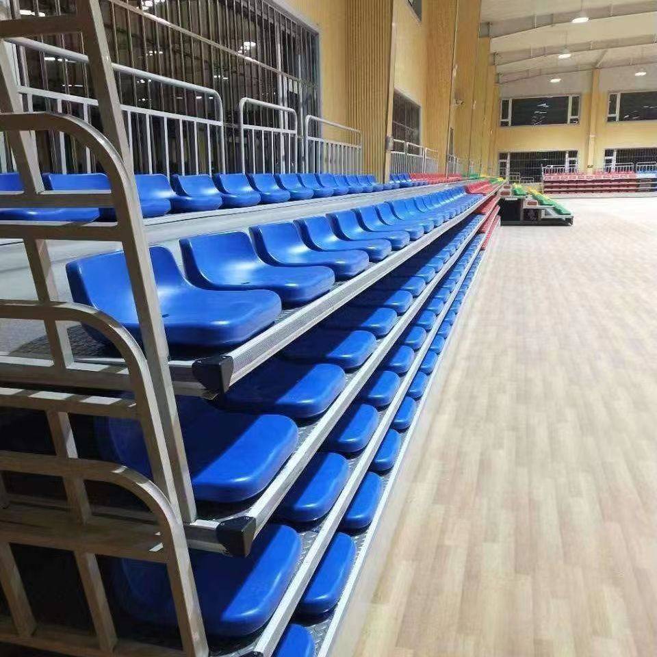 篮球馆伸缩看台看台观众椅体育场移动看台安徽黄山