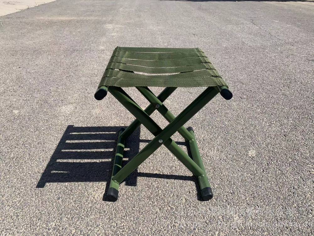 织带马扎户外便携士兵训练马扎军绿居家休闲折叠马扎