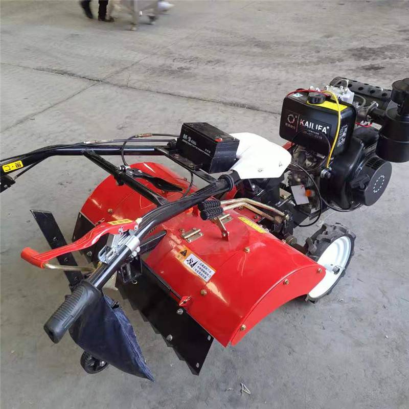 173风冷柴油微耕机四驱后旋微耕机小型果园松土机