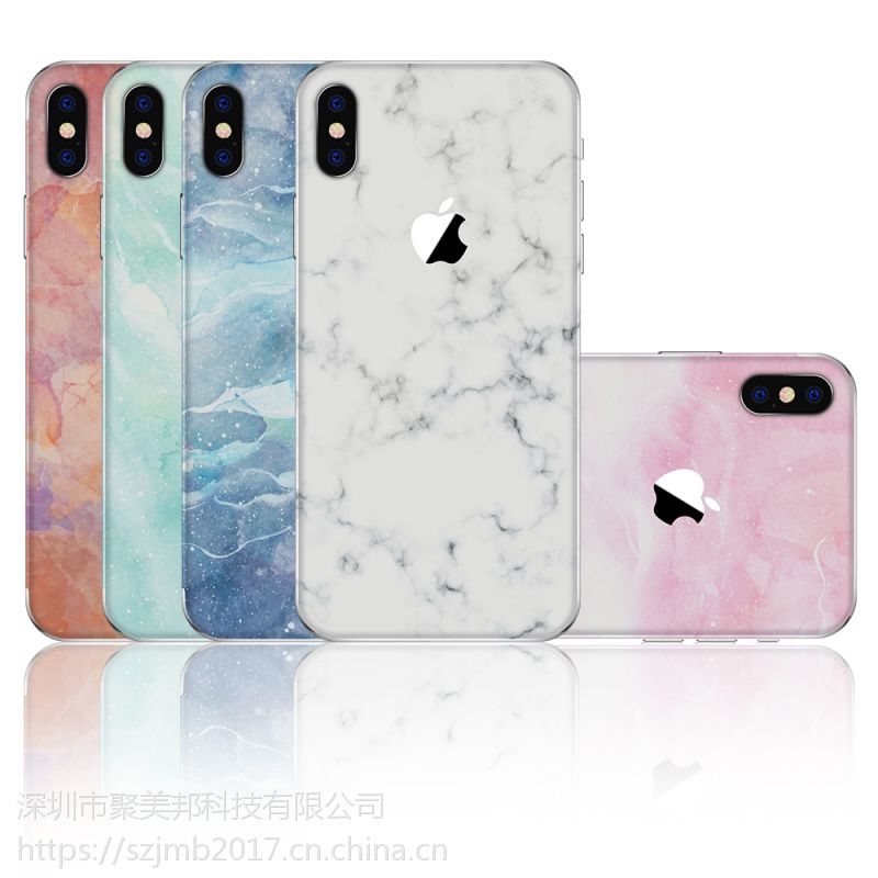 供应魅集苹果手机贴纸 定制iPhoneX/iphone8 plus/8手机PVC贴纸