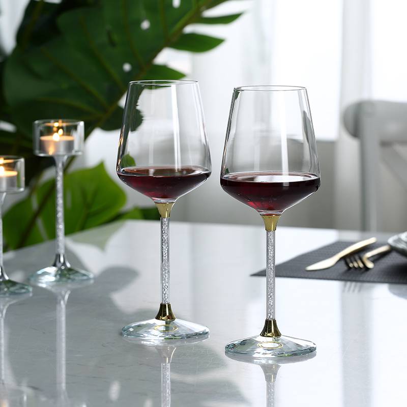 阿法瓷无铅水晶玻璃红酒杯波尔多红酒杯2支礼盒装高脚杯红酒杯批发