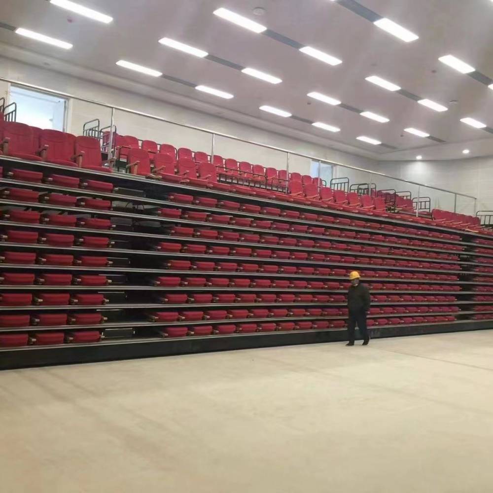 大型伸缩看台室内观众座椅铝合金活动看台宁夏石嘴山