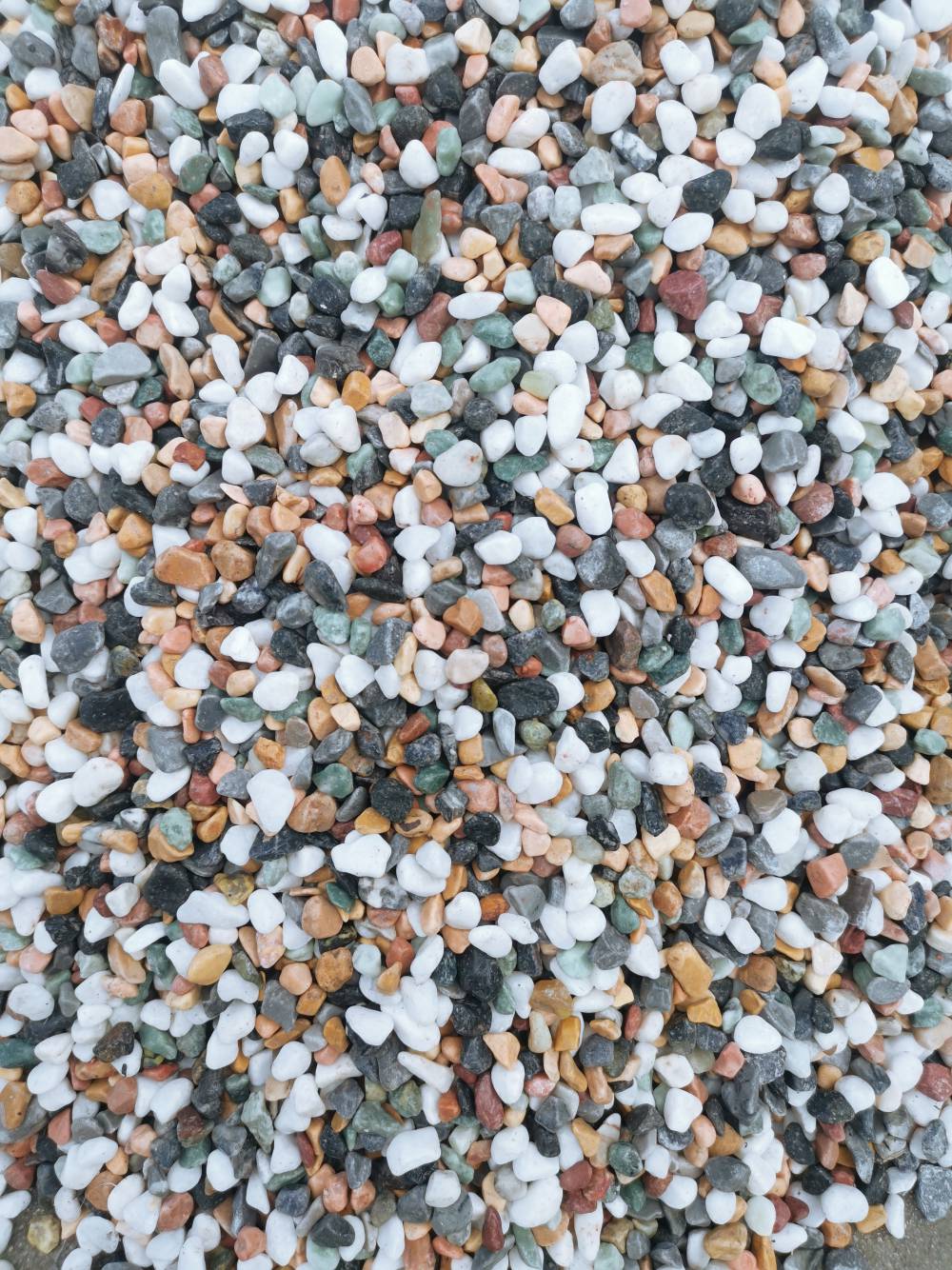 供应七彩水洗石812毫米红橙黄绿青蓝紫色水洗石