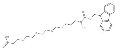 2170240-98-7，Fmoc-NMe-PEG4-acid亲水性PEG连接剂