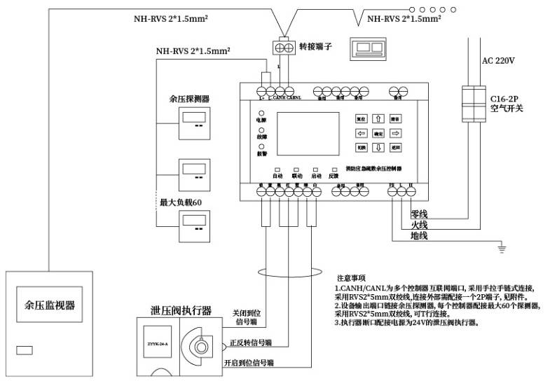 消防控制箱接线图原理图片