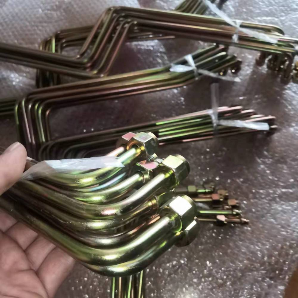 定制高压金属硬油管总成镀锌铁油管高压无缝液压钢管总成