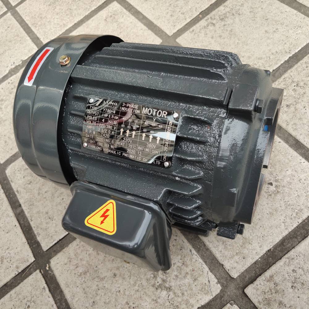 7lung奇伦电机yt804075kwjianlong建龙液压油泵vp20fa3