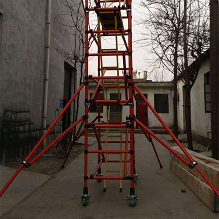 绝缘平台建筑施工作业高空保护安全四边支撑杆图片