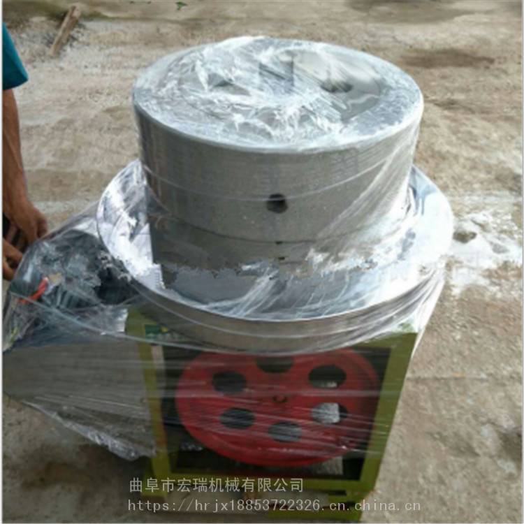 克拉玛依小型芝麻花生酱石磨机家用电动石磨米浆石磨
