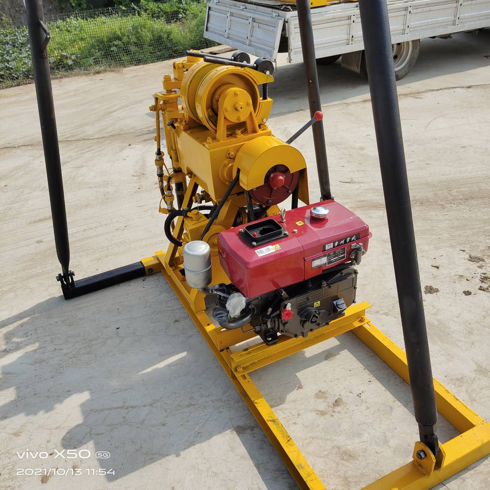 60米液压钻机轻便岩石取芯钻机野外地质勘察钻机