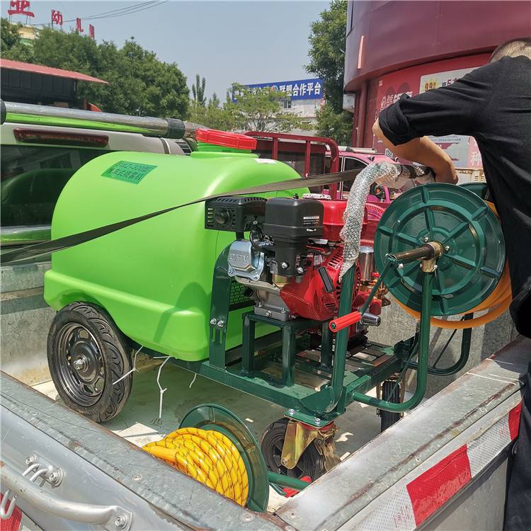 手推式汽油打药机推车式300l打药机高压喷雾机诚峰