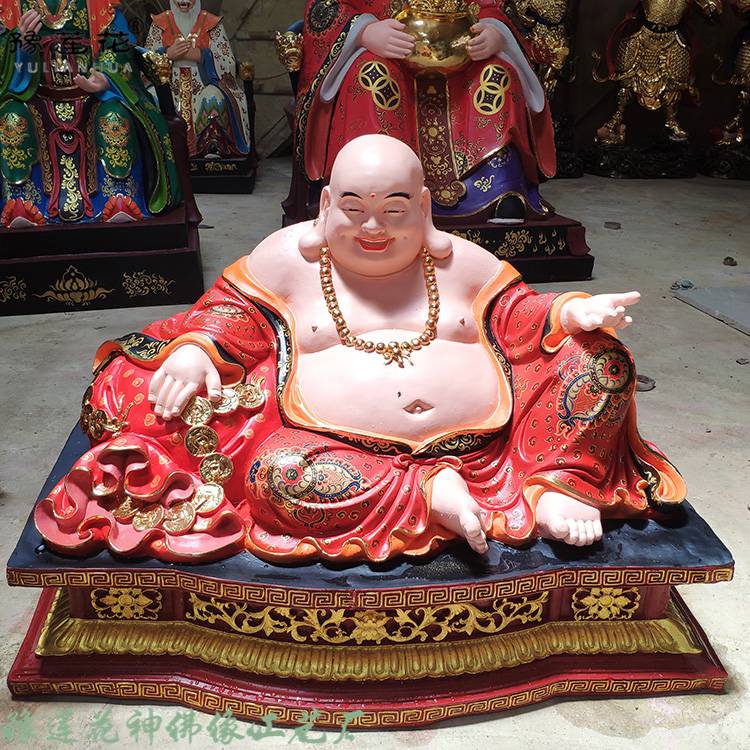 伽蓝千岁 弥勒佛塑像厂家 哼哈二将佛像 韦陀菩萨塑像