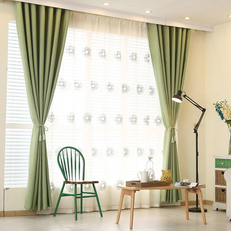 2021新款窗帘 现代简约布艺窗帘 办公室窗帘 ***印花窗帘