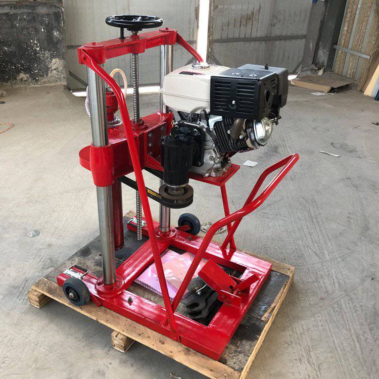 电动冲击取芯钻机电启动柴油汽油地面钻孔机压力补偿钻进技术