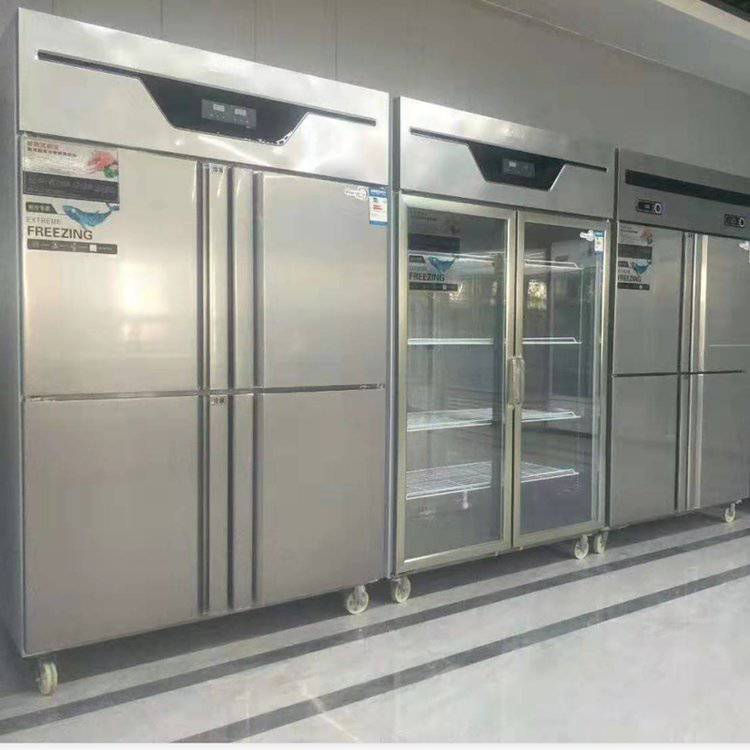 商用大容量冰箱规格长宽高 立式四门冰箱 节能冷柜采购 大容量保鲜柜工程