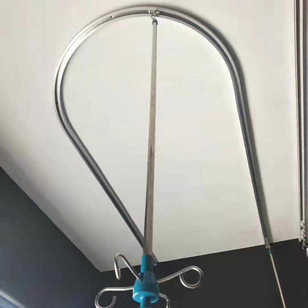 轨道材质:***氧化处理铝合金产品名称:医用输液轨道(医院病房输液轨道
