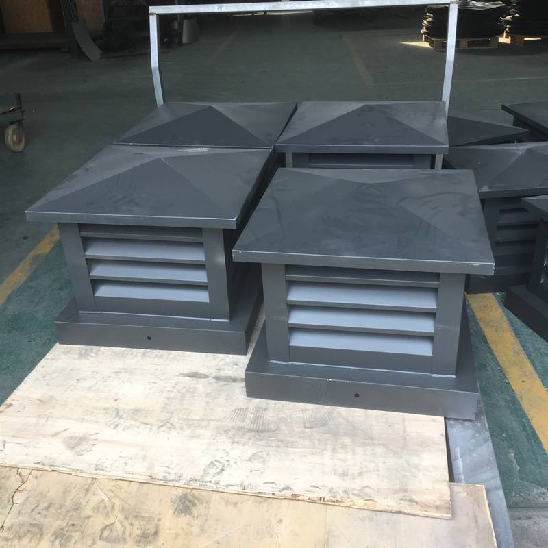 郑州止回式风帽c系列防倒灌风帽方形百叶风帽cfd烟道防雨装饰帽b系列