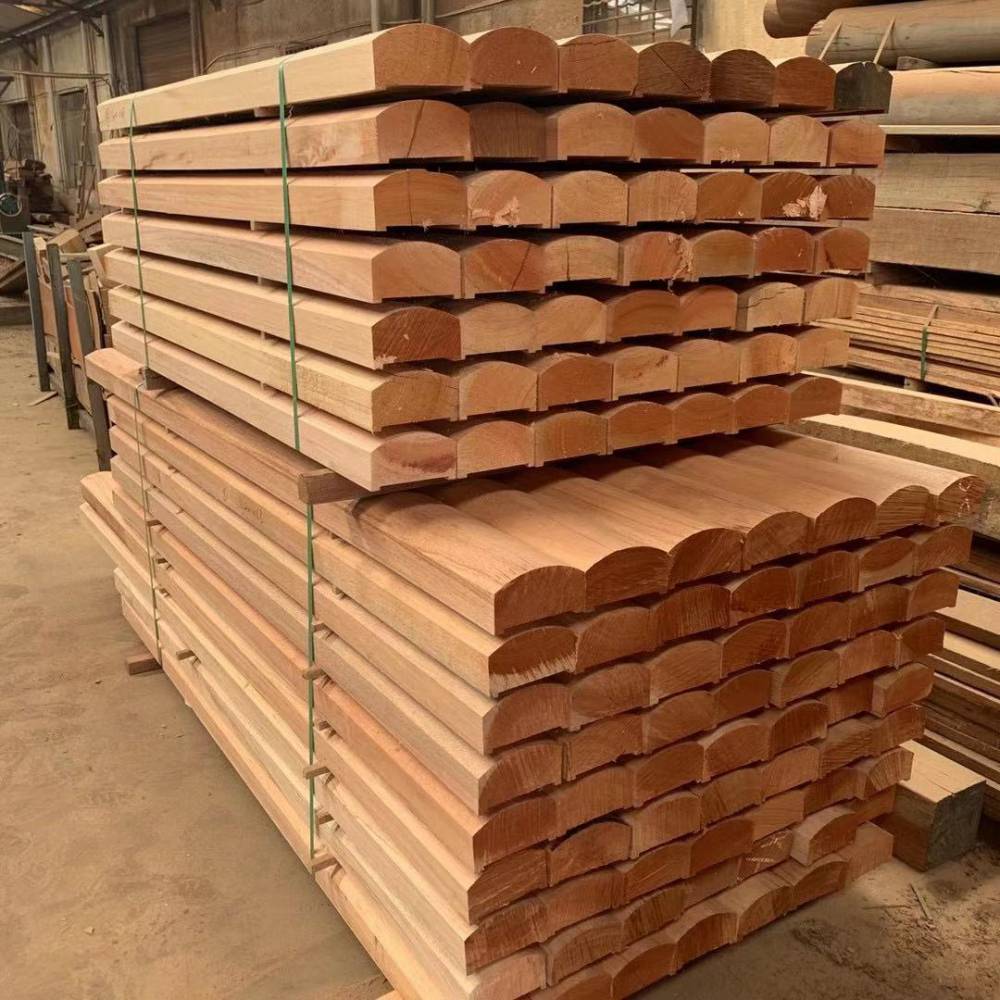 柳桉木公园扶手立柱栏杆荣鸿木业古建料定做厂家