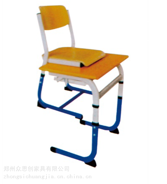 郑州管城学校专用学习桌子椅子钢木学生课桌众思创家具