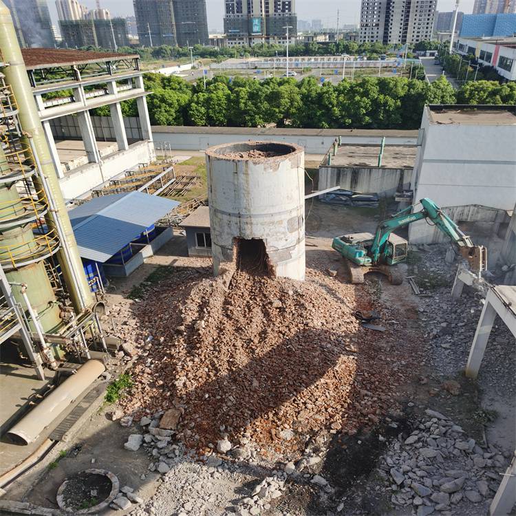砖烟筒拆除维修-30米烟筒拆除公司-烟囱拆除报价