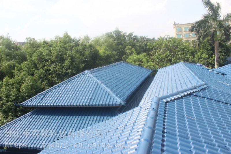 树脂瓦多少钱一平方生态树脂瓦塑料瓦欧式洋房装饰瓦片